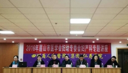 杨荣秀、吕群主任受邀参加2016年眉山市医学会妇幼专委会妇产科专题学术讲座
